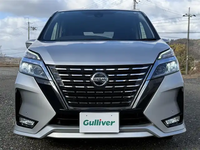 日産 セレナ ハイウェイスター V 兵庫県 2021(令3)年 2.3万km シルバー ワンオーナー/純正ナビ/フルセグTV/バックモニター/両側パワースライドドア/LEDヘッドライト/プロパイロット/オートハイビーム/電子パーキング/オートホールド/純正16インチアルミホイール/プッシュスタート＆スマートキー