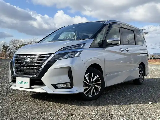 日産 セレナ ハイウェイスター V 兵庫県 2021(令3)年 2.3万km シルバー ワンオーナー/純正ナビ/フルセグTV/バックモニター/両側パワースライドドア/LEDヘッドライト/プロパイロット/オートハイビーム/電子パーキング/オートホールド/純正16インチアルミホイール/プッシュスタート＆スマートキー