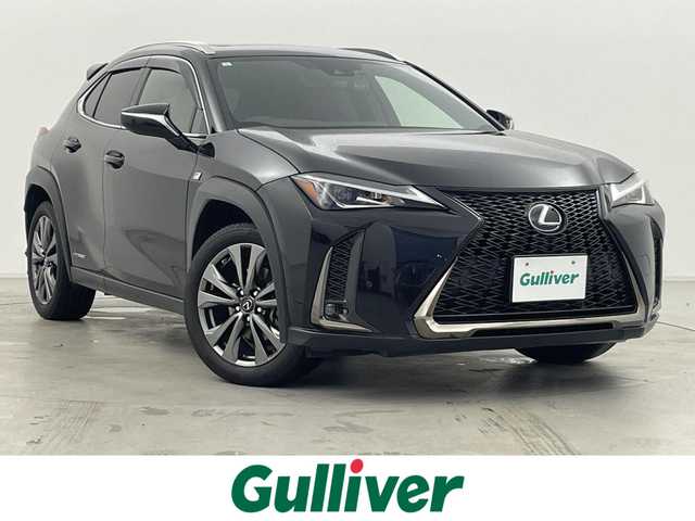 レクサス ＵＸ 250h Fスポーツ 群馬県 2019(令1)年 1.7万km グラファイトブラックガラスフレーク ムーンルーフ/TRDリヤディフューザー/TRDスポーツマフラー/TRDルーフスポイラー/＝＝＝＝＝/純正10.3インチナビ/・AM/FM/CD/DVD/フルセグTV/・USB/AUX/Bluetooth/Miracast/バックカメラ/前席シートヒーター/ステアリングヒーター/ステアリングスイッチ/パワーバックドア/Lexus Safety System ＋/・プリクラッシュセーフティシステム/・レーントレーシングアシスト/・オートマチックハイビーム/・レーダークルーズコントロール(全車速追従機能付)/・ロードサインアシスト/・先行車発進告知機能/プッシュスタート/スマートキー