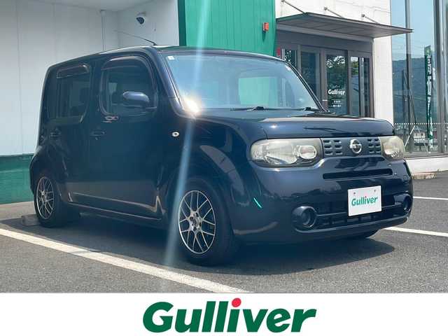日産 キューブ 15X Mセレクション 京都府 2010(平22)年 11.5万km サファイアブラック 社外メモリナビ/スマートキー/社外15インチアルミ