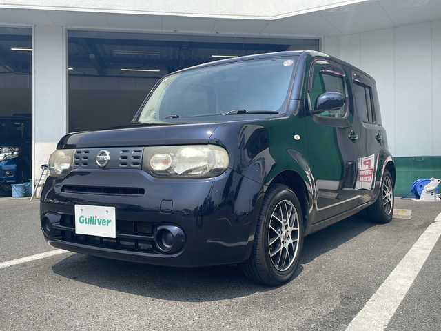 日産 キューブ 15X Mセレクション 京都府 2010(平22)年 11.5万km サファイアブラック 社外メモリナビ/スマートキー/社外15インチアルミ