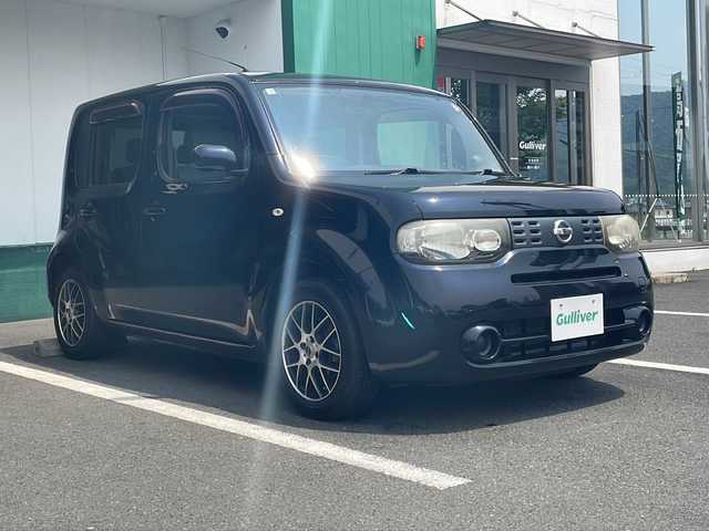 日産 キューブ 15X Mセレクション 京都府 2010(平22)年 11.5万km サファイアブラック 社外メモリナビ/スマートキー/社外15インチアルミ