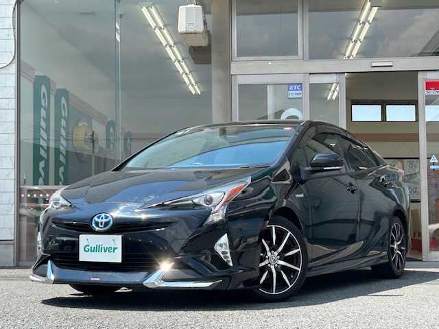 トヨタ プリウス S 徳島県 2016(平28)年 12.4万km アティチュードブラックマイカ 社外メモリナビ AVN-Z05iw/フルセグTV/Bluetooth/CD/USB/外部入力/バックカメラ/DRIVEモード/ECO/NORMAL/PWR/EVモード/社外エアロ/車両接近通報一時停止スイッチ/ステアリングスイッチ/横滑り防止装置/HIDヘッドライト/社外17インチアルミホイール/ETC/ドアバイザー/純正フロアマット/スペアキー