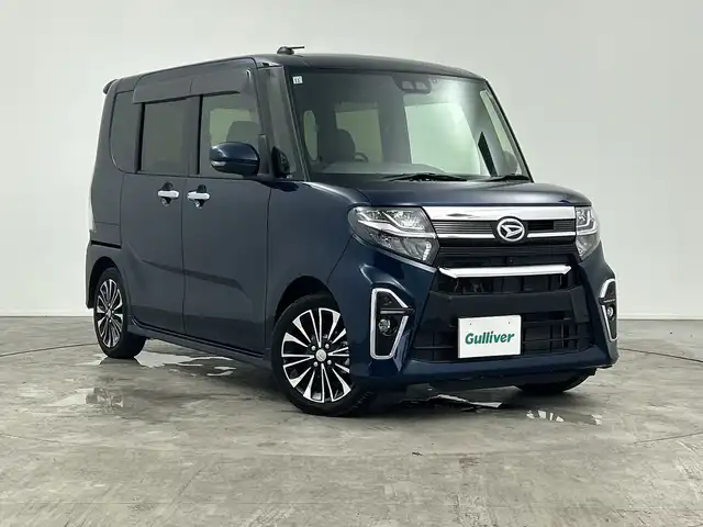 ダイハツ タント カスタム RS 三重県 2019(令1)年 3.2万km レーザーブルークリスタルシャイン 禁煙車/社外SDナビ/CD/DVD/SD/BT/フルセグTV/全方位カメラ/衝突被害軽減ブレーキ/両側パワースライドドア/コーナーセンサー/シートヒーター/LEDヘッドライト/ステアリングスイッチ/ドライブレコーダー（前方）/スマートキー