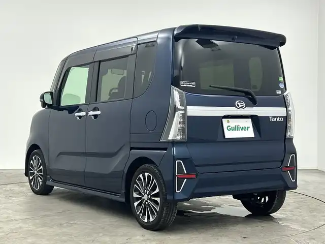 ダイハツ タント カスタム RS 三重県 2019(令1)年 3.2万km レーザーブルークリスタルシャイン 禁煙車/社外SDナビ/CD/DVD/SD/BT/フルセグTV/全方位カメラ/衝突被害軽減ブレーキ/両側パワースライドドア/コーナーセンサー/シートヒーター/LEDヘッドライト/ステアリングスイッチ/ドライブレコーダー（前方）/スマートキー