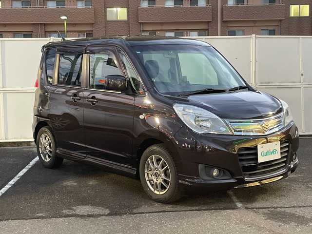 スズキ ソリオ X DJE 秋田県 2014(平26)年 6.2万km アーバンブラウンパールメタリック ワンオーナー/社外CDオーディオ/ポータブルナビ/エンジンスターター/スペアキー/片側パワースライドドア/前席シートヒーター/レーダーブレーキサポート/アイドリングストップ/クルーズコントロール/ヘッドライトレベライザー/フロアマット/ドアバイザー