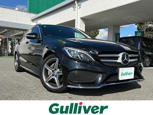 メルセデス・ベンツ Ｃ１８０ ワゴン スポーツ 兵庫県 2014(平26)年 2.8万km 黒 取扱説明書/保証書/純正ディーラーOPナビ（フルセグ/Bluetooth/SD/DISC/AM/FM）/プッシュスタート/パドルシフト/アイドリングストップ/スマートキー×２/ETC/ドライブレコーダー/ASSURAレーダー/バックカメラ/パワーシート/シートメモリー/シートヒーター/純正フロアマット/純正アルミホイール/ルーフレール/パワーバックドア/アンビエントライト/ステアリングアシスト/レーンディパーチャーウォーニング/パークトロニック/インテリジェントライトシステム/クルーズコントロール/プリセーフブレーキ/ブラインドスポットアシスト/アテンションアシスト/HUD