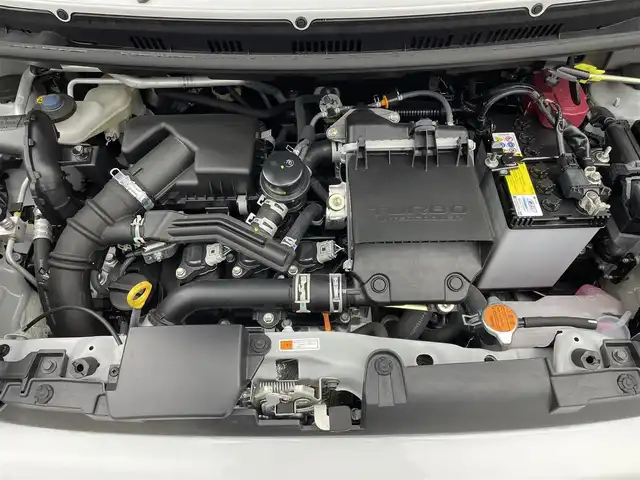 ダイハツ タフト G ターボ ダーククロムベンチャー 宮城県 2023(令5)年 0.6万km シャイニングホワイトパール 純正7インチナビ/全方位カメラ/ガラスルーフ/アダプティブクルーズコントロール/レーンアシスト/障害物センサー/電動パーキング/オートブレーキホールド/衝突軽減/アイドリングストップ/横滑り防止/ステアリングスイッチ/シートヒーター/オートライト/スマートキー/プッシュスタート/LEDライト/純正アルミホイール/スペアキー１本/禁煙車