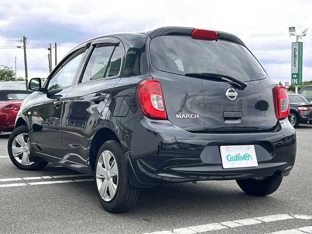 日産 マーチ 12S 宮崎県 2016(平28)年 6.6万km ピュアブラック ワンオーナー/純正オーディオ（CD/FM/AM/AUX）/電動格納ミラー/スペアキー/横滑り防止装置