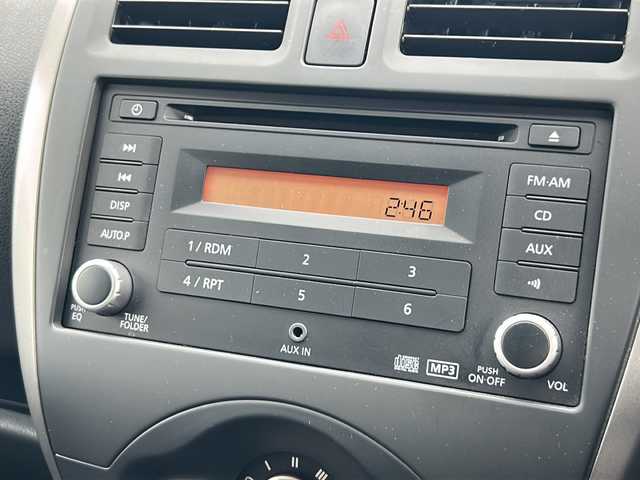日産 マーチ 12S 宮崎県 2016(平28)年 6.6万km ピュアブラック ワンオーナー/純正オーディオ（CD/FM/AM/AUX）/電動格納ミラー/スペアキー/横滑り防止装置