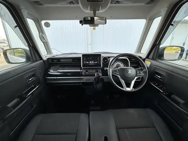 スズキ スペーシア カスタム HYBRID XS ターボ 愛媛県 2018(平30)年 6.1万km パール 社外オーディオ/革ステアリング/ステアリングスイッチ/パドルシフト/フォグランプ/純正15インチAW/LEDオートライト/両側パワースライドドア/オートマチックハイビーム/横滑り防止機能/レーンキープアシスト/コーナーセンサー/衝突被害軽減システム/ABS/ハーフレザーシート/運転席シートヒーター/純正フロアマット/スマートキー/プッシュスタート