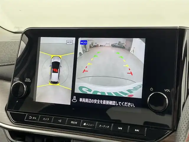 日産 オーラ G レザーエディション 福岡県 2022(令4)年 6.1万km ピュアホワイトパール / スーパーブラック 2トーン 純正９型ＤＡ　/全方位カメラ　/エマージェンシーブレーキ　/プロパイロット　/レーンキープ　/コーナーセンサー　/ＢＯＳＥサウンド　/シートヒーター　/ステアリングヒーター　/置くだけ充電　/ＢＳＭ　/ＥＴＣ２．０　/ＬＥＤ