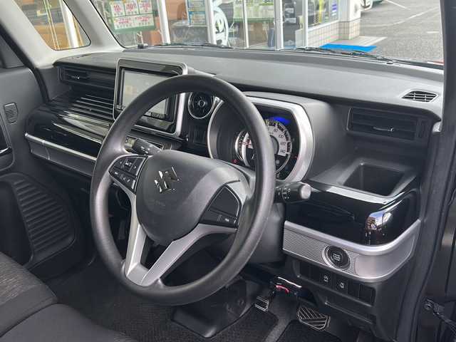 スズキ スペーシア カスタム HYBRID GS 大阪府 2018(平30)年 5万km ブルーイッシュブラックパール3 ワンオーナー/社外ナビ/フルセグ/ETC/AM/FM/Bluethooth/片側パワースライドドア/バックカメラ/D席シートヒーター/ドライブレコーダー/レーンアシスト/横滑り防止装置/衝突軽減システム/プッシュスタート/ウインカーミラー/電動格納ミラー/ドアバイザー