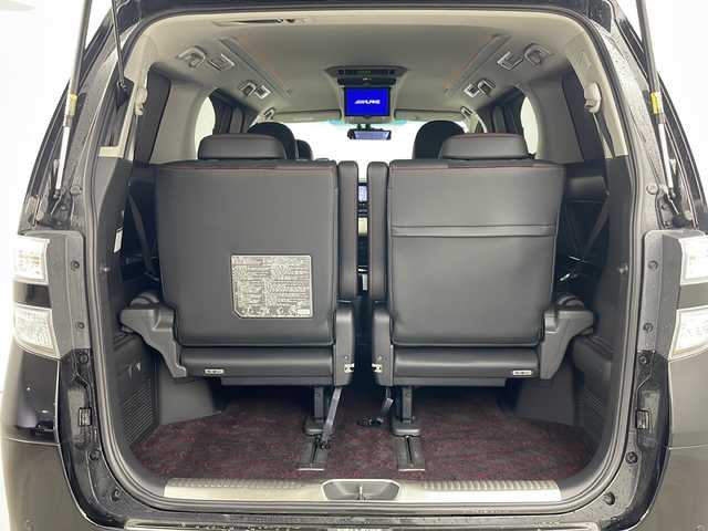 トヨタ ヴェルファイア 2．4Z ゴールデンアイズ 道央・札幌 2012(平24)年 7.4万km ブラック ・4WD/・寒冷地仕様/・アルパインナビ（TV＆CD＆DVD＆BT＆HDMI）/・アルパインフリップダウンモニター/・ミラー型ドライブレコーダー/・社外レーダー/・ステアリングスイッチ/・クルーズコントロール/・両側パワースライドドア/・パワーバックドア/・ドアミラーヒーター/・オートライト/・LEDヘッドライト/・LEDフォグランプ