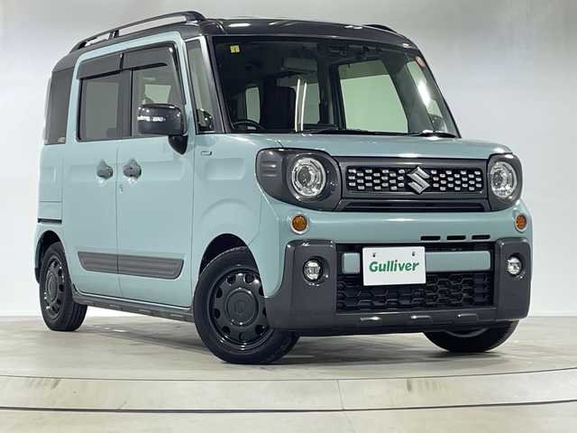 スズキ スペーシア ギア 神奈川県 2019(平31)年 3.9万km オフブルーメタリック/ガンメタリック2トーンルーフ 社外SDナビゲーション【CN-TW9880】/AM FM フルセグ Bluetooth iPod CD DVD/バックカメラ/両側パワースライドドア/スズキセーフティサポート/クルーズコントロール/シートヒーター/ETC/ドライブレコーダー/フロアマット/ステアリングスイッチ/スマートキー/スペアキー/LEDヘッドライト/オートライト/オートマチックハイビーム/純正14インチアルミホイル/ルーフレール/ドアバイザー/レーントレーシングアラート/クリアランスソナー