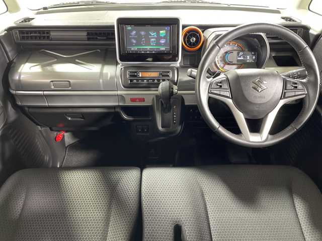 スズキ スペーシア ギア 神奈川県 2019(平31)年 3.9万km オフブルーメタリック/ガンメタリック2トーンルーフ 社外SDナビゲーション【CN-TW9880】/AM FM フルセグ Bluetooth iPod CD DVD/バックカメラ/両側パワースライドドア/スズキセーフティサポート/クルーズコントロール/シートヒーター/ETC/ドライブレコーダー/フロアマット/ステアリングスイッチ/スマートキー/スペアキー/LEDヘッドライト/オートライト/オートマチックハイビーム/純正14インチアルミホイル/ルーフレール/ドアバイザー/レーントレーシングアラート/クリアランスソナー