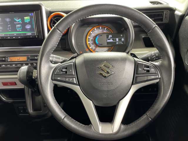 スズキ スペーシア ギア 神奈川県 2019(平31)年 3.9万km オフブルーメタリック/ガンメタリック2トーンルーフ 社外SDナビゲーション【CN-TW9880】/AM FM フルセグ Bluetooth iPod CD DVD/バックカメラ/両側パワースライドドア/スズキセーフティサポート/クルーズコントロール/シートヒーター/ETC/ドライブレコーダー/フロアマット/ステアリングスイッチ/スマートキー/スペアキー/LEDヘッドライト/オートライト/オートマチックハイビーム/純正14インチアルミホイル/ルーフレール/ドアバイザー/レーントレーシングアラート/クリアランスソナー