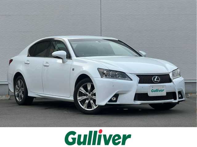 レクサス ＧＳ 350 Fスポーツ 秋田県 2014(平26)年 5.6万km ホワイトノーヴァガラスフレーク ワンオーナー/４WD/革巻きステアリング/ステアリングスイッチ/パドルシフト/レーダークルーズコントロール/オートライト、オートハイビーム/前後コーナーセンサー/横滑り防止/ハンドルヒーター/純正ドアバイザー/純正フロアマット/ビルトインETC/前後ドライブレコーダー/前席パワーシート/レザーシート/純正HDDナビ（FM／AM／BT／フルセグ）/カーテンエアバック/純正ホイール・夏タイヤ積込