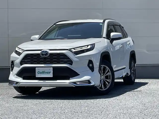 トヨタ ＲＡＶ４ ハイブリッドG 茨城県 2024(令6)年 1.1万km プラチナホワイトパールマイカ ディスプレイオーディオ/全方位カメラ/フルセグＴＶ/Ｂｌｕｅｔｏｏｔｈ/シートヒーター/ＥＴＣ/ドライブレコーダー/４ＷＤ/スマートキー/ハンドルヒーター/パワーシート/パワーリヤゲート/デジタルインナーミラー/衝突軽減システム/モデリスタエアロ/カーテンエアバック/オートマチックハイビーム/寒冷地仕様/LEDリヤフォグ/置くだけ充電/