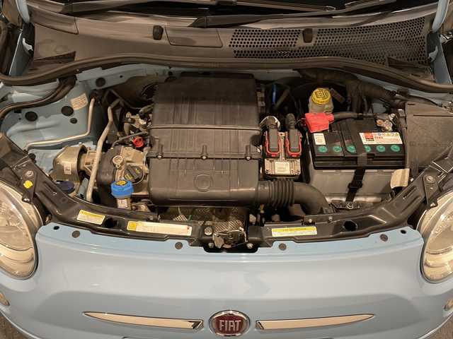 フィアット ５００ スーパーポップ トポ 新潟県 2015(平27)年 6万km ブルーヴォラーレ ハイドローリックブレーキアシスト/アンチロック　ブレーキシステム/エレクトロニック　ブレーキフォース　ディストリビューター/トラクションコントロールシステム/ビークルダイナミクスコントロール/ＦＩＡＴオリジナルＦＭ＋ＡＭ電子チューナー付ＣＤ／ＭＰ３プレーヤー/ETC/純正フロアマット/純正14インチアルミホイール