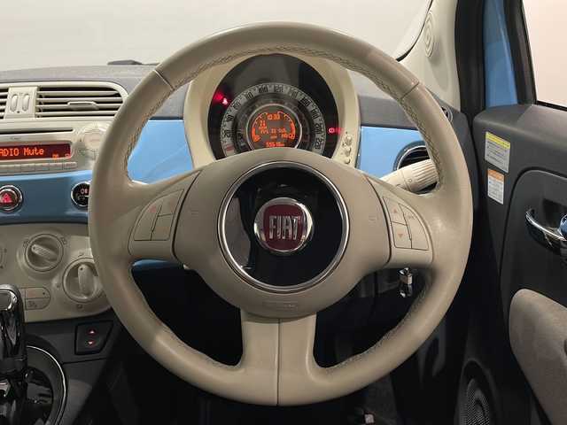 フィアット ５００ スーパーポップ トポ 新潟県 2015(平27)年 6万km ブルーヴォラーレ ハイドローリックブレーキアシスト/アンチロック　ブレーキシステム/エレクトロニック　ブレーキフォース　ディストリビューター/トラクションコントロールシステム/ビークルダイナミクスコントロール/ＦＩＡＴオリジナルＦＭ＋ＡＭ電子チューナー付ＣＤ／ＭＰ３プレーヤー/ETC/純正フロアマット/純正14インチアルミホイール