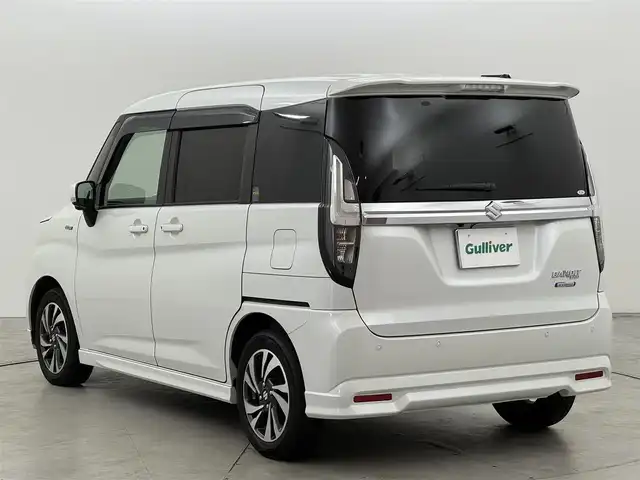 スズキ ソリオ バンディット HV MV 福岡県 2022(令4)年 5万km ピュアホワイトP 純正１０型ナビ／フルセグＴＶ　/ビルトインＥＴＣ　/レーダークルコン　/コーナーセンサー　/衝突被害軽減　/レーンキープ　/アイドリングストップ　/ＨＵＤ　/両側電動スライドドア　/シートヒーター　/純正１５インチＡＷ