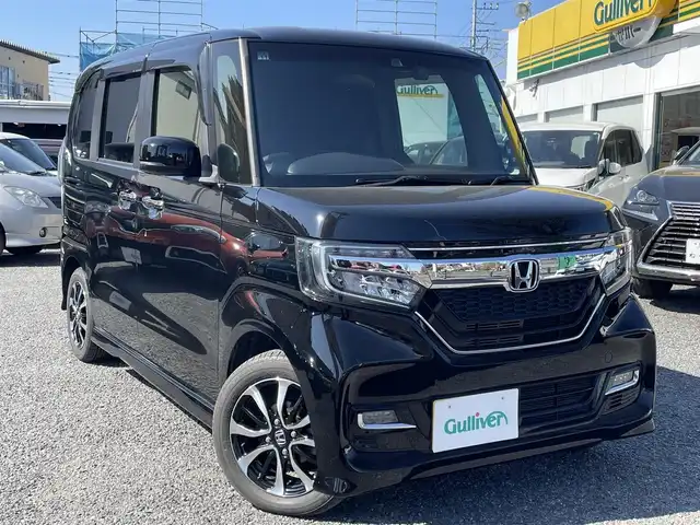 ホンダ Ｎ ＢＯＸ カスタム G L ホンダセンシング 埼玉県 2019(令1)年 1.5万km クリスタルブラックパール 純正ＳＤナビ/（ＤＶＤ＆ＣＤ＆ＢＴ＆ＵＳＢ）/バックカメラ/ＥＴＣ/ドライブレコーダー/衝突軽減ブレーキ/レーンアシスト/コーナーセンサー/レーダークルーズコントロール/ステアリングリモコン/ＵＳＢポート２口/純正エアロ/純正１４inアルミホイール/オートライト/ＬＥＤライト/ＬＥＤフォグランプ/電動格納ミラー/スマートキー/プッシュスタート/Ｗ＆サイドエアバッグ/横滑り防止機能/ＡＢＳ/ドアバイザー/フロアマット/スマートスペアキー有