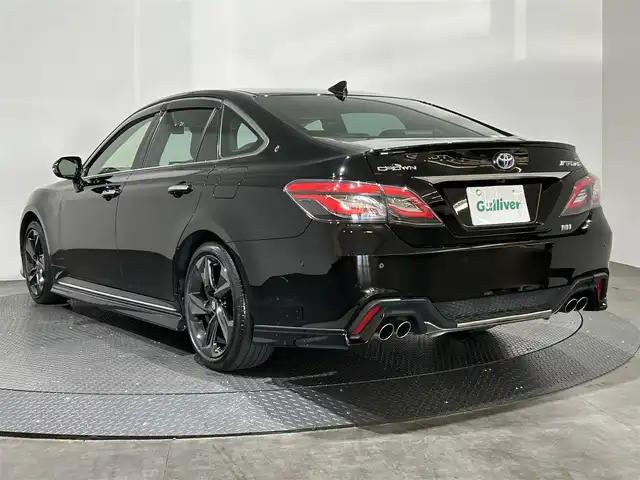 トヨタ クラウン ハイブリッド RS リミテッド 愛媛県 2020(令2)年 5.4万km ブラック トヨタセーフティセンス /・プリクラッシュセーフティ/・レーントレーシングアシスト/・ロードサインアシスト/・オートマチックハイビーム/・レーダークルーズコントロール/・ブラインドスポットモニター/・クリアランスソナー/・リアクロストラフィックアラート/・リアカメラディテクション/・パーキングサポートブレーキ/・ヘッドアップディスプレイ/純正８インチディスプレイオーディオ/・ナビ機能/・フルセグTV/・CD/DVD/BT/・SD/USB/FM.AM/・Applecarplay/Androidauto/パノラミックビューモニター/D/N席パワーシート/D/N席シートヒーター/ハーフレザーシート/ステアリングヒーター/革巻きステアリング/電動パーキングブレーキ/オートホールド/スマートキー/プッシュスタート/LEDヘッドライト/フォグランプ/オートライト/純正１８インチAW/純正フロアマット/ビルトインETC/前後ドライブレコーダー/USBポート/純正ドアバイザー/横滑り防止システム/電動格納ウィンカーミラー