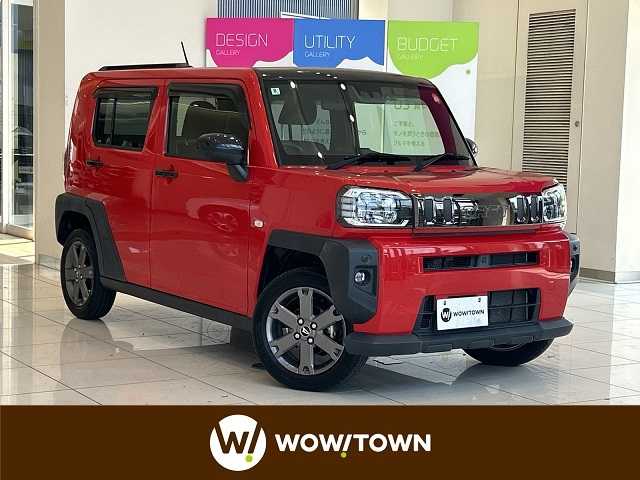 ダイハツ タフト G 埼玉県 2020(令2)年 1.6万km コンパーノレッド スマートアシスト /ガラスルーフ /メモリナビ/　　CD/DVD/BT/フルセグ/バックカメラ /LEDオートライト /シートヒーター /純正15インチアルミホイール /電子パーキング /ステアリングスイッチ