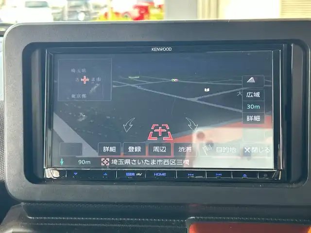 ダイハツ タフト G 埼玉県 2020(令2)年 1.6万km コンパーノレッド スマートアシスト /ガラスルーフ /メモリナビ/　　CD/DVD/BT/フルセグ/バックカメラ /LEDオートライト /シートヒーター /純正15インチアルミホイール /電子パーキング /ステアリングスイッチ