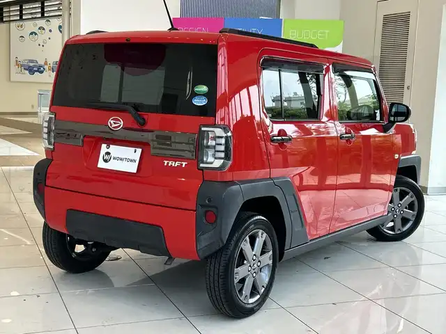 ダイハツ タフト G 埼玉県 2020(令2)年 1.6万km コンパーノレッド スマートアシスト /ガラスルーフ /メモリナビ/　　CD/DVD/BT/フルセグ/バックカメラ /LEDオートライト /シートヒーター /純正15インチアルミホイール /電子パーキング /ステアリングスイッチ