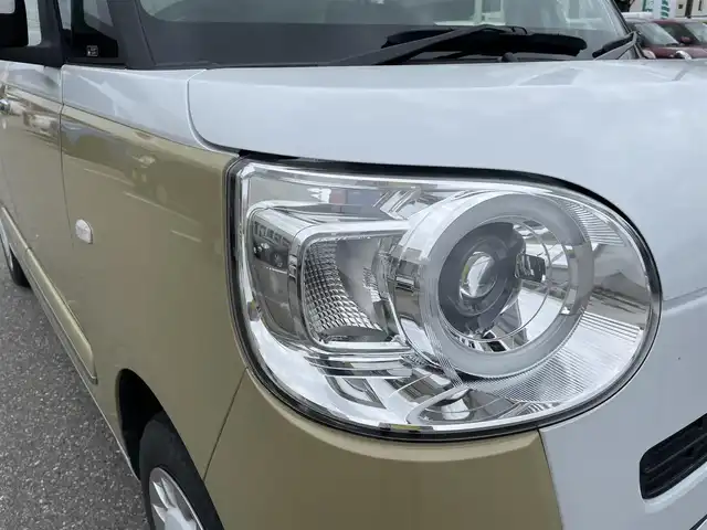 ダイハツ ムーヴ キャンバス ストライプス G 石川県 2022(令4)年 2万km シャイニングホワイトパール/サンドベージュメタリック 社外メモリーナビ/フルセグTV/バックカメラ/両側パワースライドドア/LEDヘッドライト/ドライブレコーダー/スマートアシスト/コーナーセンサー/シートヒーター/スマートキー/プッシュスタート/電動ミラー/ベンチシート/保証書