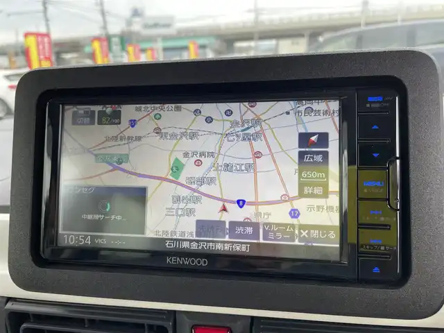 ダイハツ ムーヴ キャンバス ストライプス G 石川県 2022(令4)年 2万km シャイニングホワイトパール/サンドベージュメタリック 社外メモリーナビ/フルセグTV/バックカメラ/両側パワースライドドア/LEDヘッドライト/ドライブレコーダー/スマートアシスト/コーナーセンサー/シートヒーター/スマートキー/プッシュスタート/電動ミラー/ベンチシート/保証書