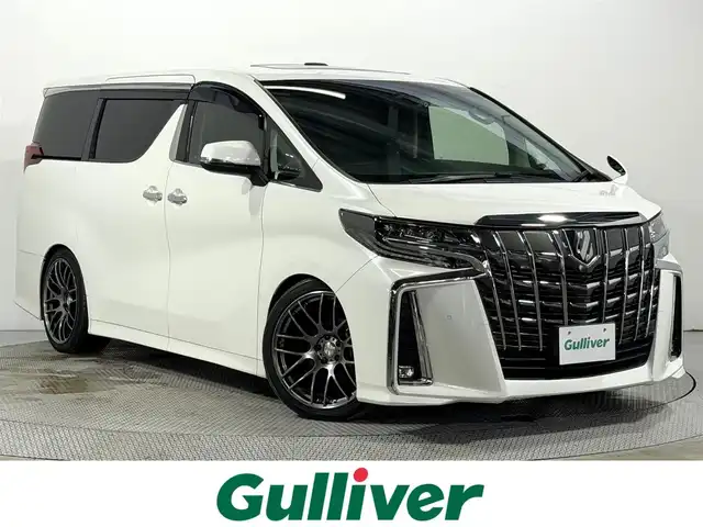 トヨタ アルファード S Cパッケージ 大阪府 2020(令2)年 2.8万km ホワイトパールクリスタルシャイン サンルーフ 黒革 純正DAナビ 後席モニター デジタルインナーミラー HKS車高調 WORK20incAW 三眼LED シーケンシャル パワーシート/ヒーター/エアコン 電動リアゲート レーダーC 衝突軽減B BSM 100V電源 置き型充電