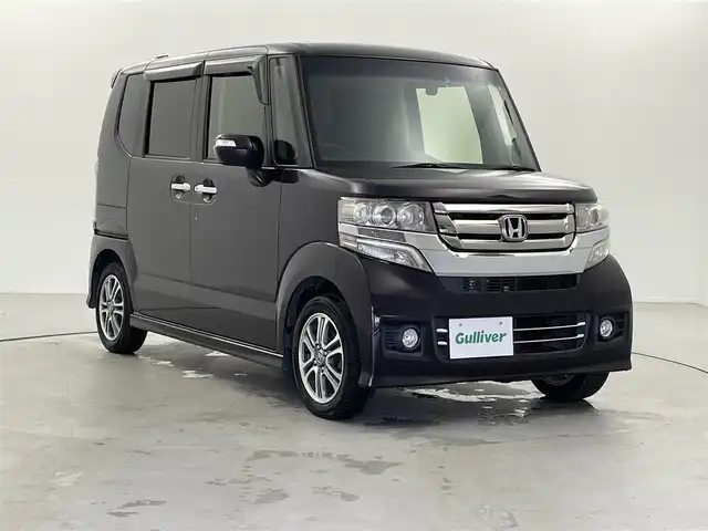 ホンダ Ｎ ＢＯＸ カスタム G Lパッケージ 福井県 2016(平28)年 6.5万km プレミアムベルベットパープル・パール 純正SDナビ(VXM-164VFi)/　【CD/DVD/BT/TV】/両側パワースライドドア/純正14インチAW/純正フロアマット/ビルトインETC/バックカメラ/オートライト/ドアバイザー/ドライブレコーダー/電動格納ミラー/スマートキー/エンジンプッシュスタート/スペアキー×1