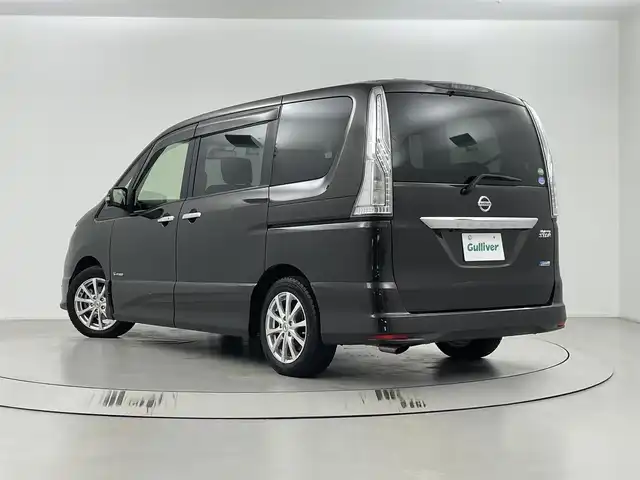 日産 セレナ ハイウェイS G S HV Aセーフ 埼玉県 2014(平26)年 7.3万km タイガーアイブラウン 純正8インチナビ/(Bluetooth/USB/ipod/VTR/AUX/CD/DVD/AM/FM)/地デジフルセグ/全方位カメラ/純正フリップダウンモニター/前方ドライブレコーダー/ETC/両側パワースライドドア/車線逸脱警報/クルーズコントロール/衝突軽減ブレーキ/ECOモード/アイドリングストップ/プッシュスタート/フロントフォグランプ/純正フロアマット/純正ドアバイザー/社外16インチアルミホイール/純正16インチアルミホイール付195/60R16サマータイヤ×4車載/