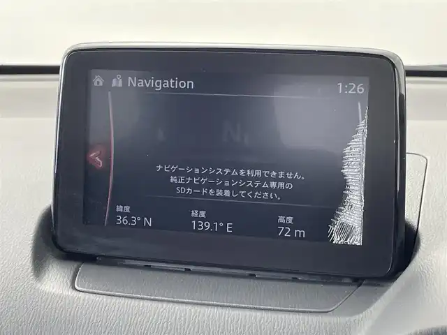 マツダ デミオ XD 群馬県 2017(平29)年 6.2万km ソニックシルバーM マツダコネクトナビ　Ｂｌｕｅｔｏｏｔｈ　バックカメラ　純正アルミホイール１５インチ　ＥＴＣ　スマートキー　プッシュスタート　スペアキー　ステアリングスイッチ　ＭＴモード付　電格ミラー　ターボ　禁煙車