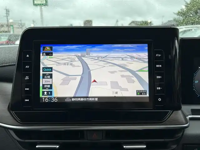 日産 オーラ G レザーエディション 静岡県 2021(令3)年 5.4万km オーロラフレアブルーパール 純正9インチナビ/　フルセグTV、Bluetooth、DVD/エマージェンシーブレーキ/アラウンドビューモニター/インテリジェントルームミラー/BSM/電動パーキングブレーキ/オートブレーキホールド/プッシュスタート/スマートキー/LEDオートライト・オートハイビーム/ETC2.0/ドラレコ/専用レザーシート/保証書/取扱説明書