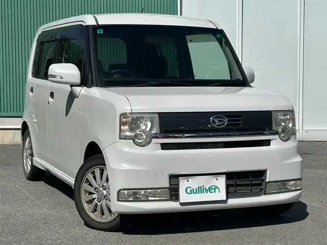 ダイハツ ムーヴ コンテ カスタム Xリミテッド 福岡県 2011(平23)年 9.7万km パールホワイトⅢ スマートキー/SDナビ/Bluetoothオーディオ/ワンセグTV/USB接続/純正フロアマット/純正アルミホイール