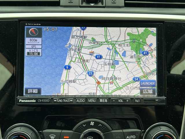 スバル レヴォーグ 1．6GT アイサイト 道東・釧路十勝 2014(平26)年 8.5万km クリスタルホワイトP 登録時84682km/禁煙車/純正ナビ【CN-R300D】/（AM/FM/TV/Bluetooth/HDMI）/フルセグTV/バックカメラ/ETC/レーダークルーズコントロール/ステアリングスイッチ/パドルシフト/アイドリングストップ/アイサイト/衝突軽減システム/レーンキープアシスト/オートライト/純正アルミ/プッシュスタート/スペアキー