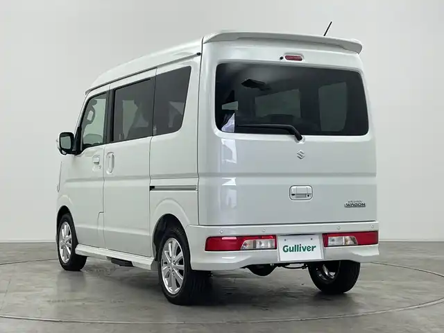 スズキ エブリィ ワゴン PZターボ スペシャル ハイルーフ 群馬県 2025(令7)年 0.1千km パールホワイト 届出済未使用車　９Km/衝突被害軽減ブレーキ/レーンアシスト/純正７インチナビ/Bluetooth/AppleCarPlay/AndroidAuto/バックカメラ/両側パワースライドドア/オートステップ（左側）/アイドリングストップ/リアコーナーセンサー/ステアリングリモコン/シートヒーター（運転席）/オートライト/オートハイビーム/LEDヘッドライト/ハロゲンフォグライト/ヘッドライトレベライザー/電動格納ミラー/ウィンカーミラー/純正AW/革巻きステアリング/プッシュスタート/スマートキー