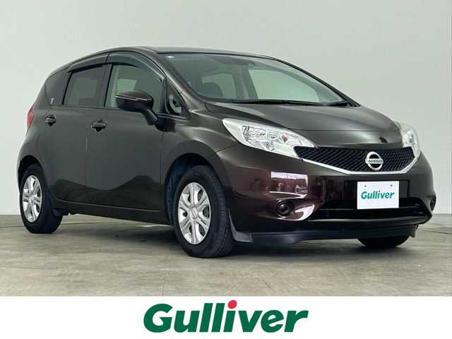 日産 ノート X 千葉県 2016(平28)年 3.7万km インペリアルアンバーP 純正７型ナビ（MC314D-W）　/ＥＴＣ　/禁煙　/衝突軽減ブレーキ　/電動格納サイドミラー　/ハロゲンライト　/スペアタイヤ　/ＩＳＯＦＩＸ　/シートリフター　/ウィンカーミラー　/レーンアシスト　/ドアバイザー　/キーレスエントリー/アイドリングストップ/プッシュスタート/スマートキー/12Vシガーソケット/純正フロアマット
