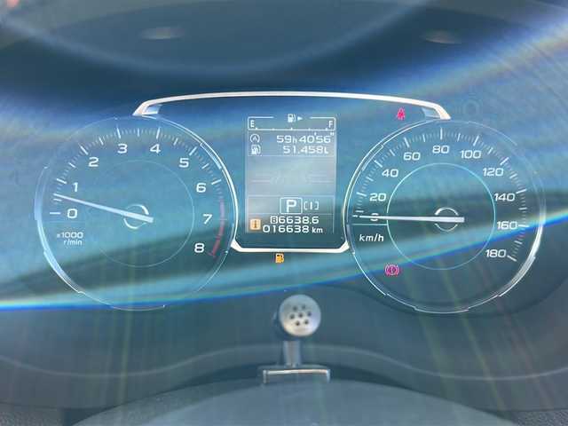 スバル フォレスター Xブレイク 山梨県 2017(平29)年 1.7万km ダークブルーパール アイサイト/　・プリクラッシュブレーキ/　・車線逸脱警報機能/　・スバルリヤビークルディテクション/　・全車速追従機能付きクルーズコントロール/　・車線逸脱抑制機能/社外ディスプレイオーディオ/　(BT/AppleCaｒＰｌａｙ/AndroidAuto/USＢ）/LEDオートライト/LEDフォグランプ/ハーフレザーシート/シートヒーター/純正17インチアルミホイール/ルーフレール/パドルシフト/コーナーセンサー/リモコンキー/ビルトインETC