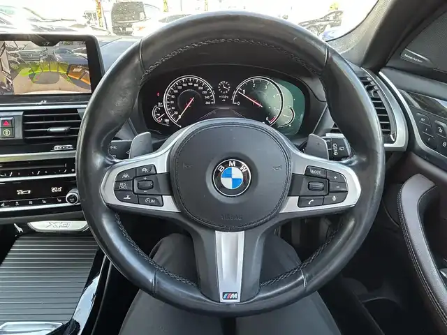 ＢＭＷ Ｘ３ 20d xDrive Mスポーツ 福岡県 2018(平30)年 5.9万km アルピンホワイトⅢ 純正メーカーナビ（AM/FM/BT/CD/DVD/フルセグTV）/ドライビング・アシスト・プロフェッショナル/ブラインドスポットモニター/サンルーフ/バックカメラ/ヘッドアップディスプレイ/Harman/Kardonサウンド/全席シートヒーター/前席パワーシート（運転席メモリ付）/前席エアシート/アクティブクルーズコントロール/ドライブレコーダー/ETC/携帯置くだけ充電/パドルシフト/電動リアゲート/パーク・ディスタンス・コントロール/ルーフレール/フロアマット/純正19インチアルミホイール/スペアキー/取扱説明書/保証書