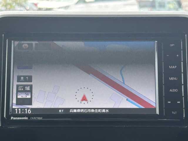 スズキ スペーシア カスタム HYBRID GS 兵庫県 2018(平30)年 5.4万km ブルーイッシュブラックパール3 バックカメラ/Bluetooth接続/純正アルミホイール/ビルトインETC/パワースライドドア/スイッチスタート/LEDヘッドライト/社外SDナビ/フルセグTV/ウィンカーミラー/シートヒーター/USB入力端子/フォグランプ/オートライト/CD/DVD再生機能