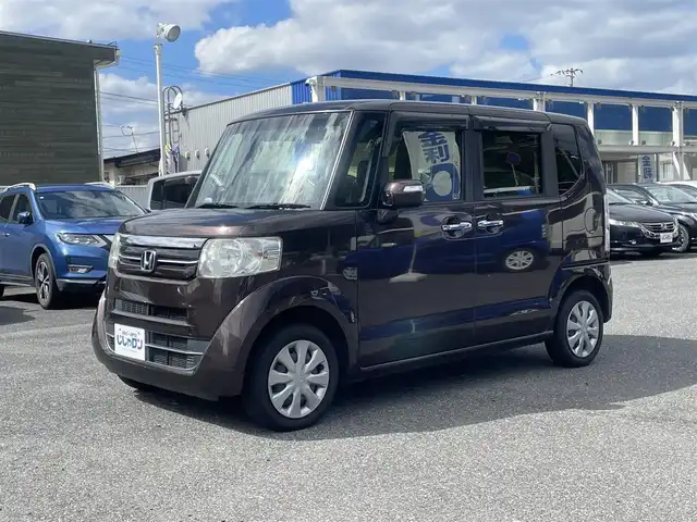 ホンダ Ｎ ＢＯＸ G SSパッケージ 山形県 2017(平29)年 9.8万km 茶 (株)IDOMが運営する【じしゃロン山形店】の自社ローン専用車両になります。/こちらは現金またはオートローンご利用時の価格です。/自社ローンご希望の方は別途その旨お申付け下さい。/KENWOODナビ/（地デジ/CD/DVD/BT/FM/AM）/両側パワースライドドア/ビルトインETC/D/N席シートヒーター/4WD/ドラレコ/オートミラー/ステアリングスイッチ/後席サンシェード/バックカメラ/スマートキー/プッシュスタート/横滑り防止機能/ウィンカーミラー
