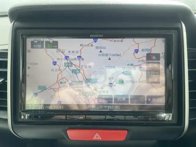 ホンダ Ｎ ＢＯＸ G SSパッケージ 山形県 2017(平29)年 9.8万km 茶 (株)IDOMが運営する【じしゃロン山形店】の自社ローン専用車両になります。/こちらは現金またはオートローンご利用時の価格です。/自社ローンご希望の方は別途その旨お申付け下さい。/KENWOODナビ/（地デジ/CD/DVD/BT/FM/AM）/両側パワースライドドア/ビルトインETC/D/N席シートヒーター/4WD/ドラレコ/オートミラー/ステアリングスイッチ/後席サンシェード/バックカメラ/スマートキー/プッシュスタート/横滑り防止機能/ウィンカーミラー