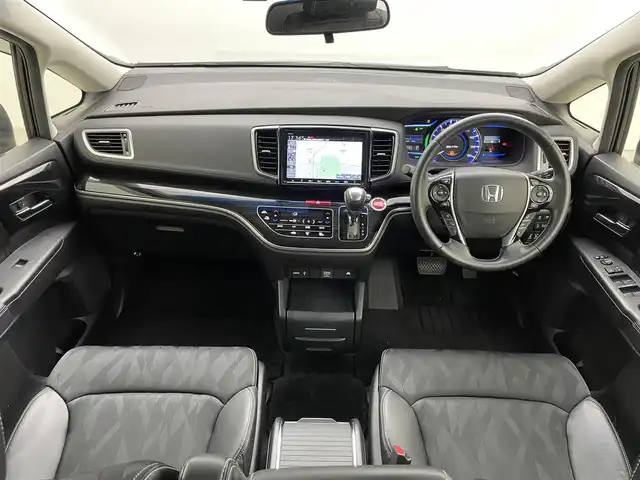 ホンダ オデッセイ ハイブリッド アブソルート・EXホンダセンジング 岡山県 2019(平31)年 5.7万km プラチナホワイトパール 無限エアロ(フロント・サイド・リアアンダー)/無限ドアバイザー/純正11.6インチ後席モニター/(VM185EN)/両側電動スライド/純正9インチナビ(VXM-197VFNi)/(Bluetooth/CD/USB/フルセグTV/Carplay/HDMI)/全方位カメラ/100V電源/ハーフレザー/シートヒーター(運転席・助手席)/パワーシート(運転席・助手席)/純正LEDヘッドライト/コーナーセンサー(前後)/純正ドラレコ(前)/ビルトインETC2.0/レーダークルーズコントロール/オートライト/純正フロアマット/純正17インチアルミ