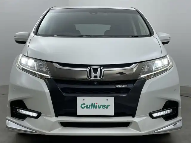ホンダ オデッセイ ハイブリッド アブソルート・EXホンダセンジング 岡山県 2019(平31)年 5.7万km プラチナホワイトパール 無限エアロ(フロント・サイド・リアアンダー)/無限ドアバイザー/純正11.6インチ後席モニター/(VM185EN)/両側電動スライド/純正9インチナビ(VXM-197VFNi)/(Bluetooth/CD/USB/フルセグTV/Carplay/HDMI)/全方位カメラ/100V電源/ハーフレザー/シートヒーター(運転席・助手席)/パワーシート(運転席・助手席)/純正LEDヘッドライト/コーナーセンサー(前後)/純正ドラレコ(前)/ビルトインETC2.0/レーダークルーズコントロール/オートライト/純正フロアマット/純正17インチアルミ