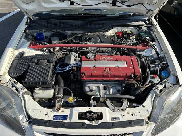 ホンダ シビック タイプR 島根県 1999(平11)年 18.8万km チャンピオンシップホワイト 5MT/CDオーディオ(DEH-P510)/社外15インチAW/D/N席レカロシート/HIDヘッドライト/パワーステアリング/ABS/保証書/取扱説明書